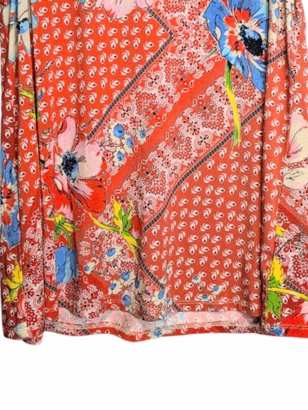 Johnny Was Martha Swing Tank Floral Patchwork Bamboo Blend Sleeveless Small F389 - Picture 9 of 11